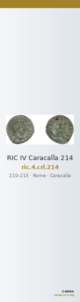 RIC IV Caracalla 214 — CANOA