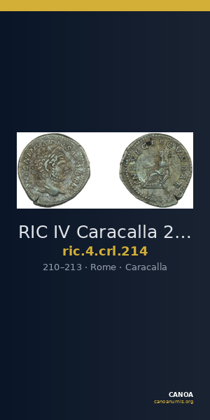 RIC IV Caracalla 214 — CANOA