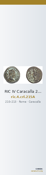 RIC IV Caracalla 215A — CANOA