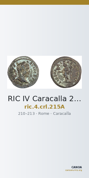 RIC IV Caracalla 215A — CANOA