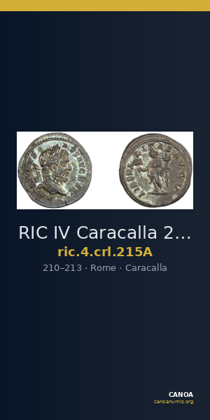RIC IV Caracalla 215A — CANOA