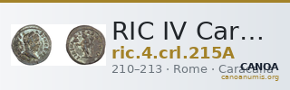 RIC IV Caracalla 215A — CANOA