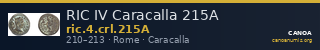 RIC IV Caracalla 215A — CANOA