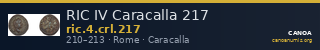 RIC IV Caracalla 217 — CANOA