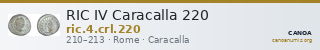 RIC IV Caracalla 220 — CANOA