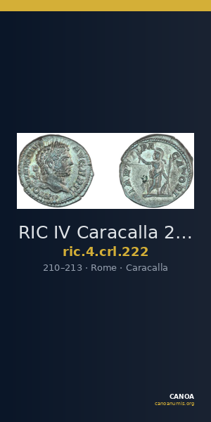 RIC IV Caracalla 222 — CANOA