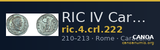 RIC IV Caracalla 222 — CANOA