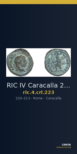 RIC IV Caracalla 223 — CANOA