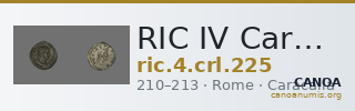 RIC IV Caracalla 225 — CANOA