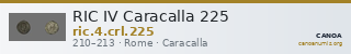 RIC IV Caracalla 225 — CANOA