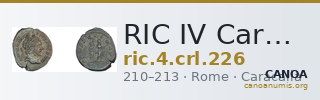 RIC IV Caracalla 226 — CANOA