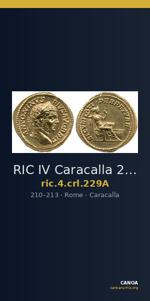 RIC IV Caracalla 229A — CANOA