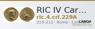 RIC IV Caracalla 229A — CANOA