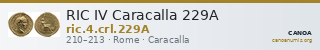 RIC IV Caracalla 229A — CANOA