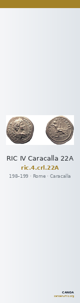 RIC IV Caracalla 22A — CANOA