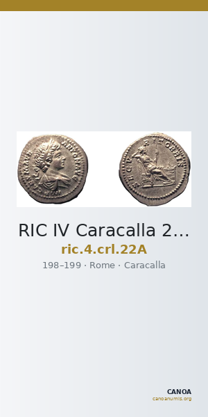 RIC IV Caracalla 22A — CANOA
