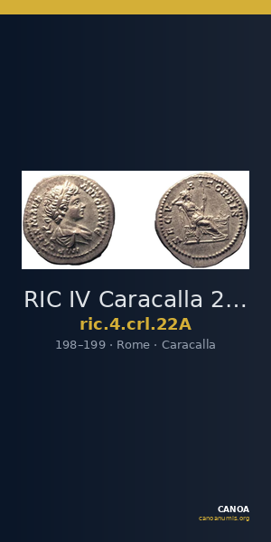 RIC IV Caracalla 22A — CANOA