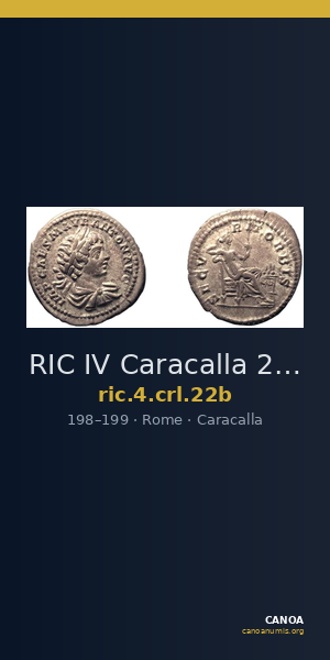 RIC IV Caracalla 22b — CANOA
