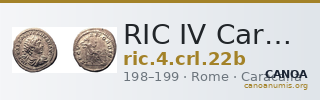 RIC IV Caracalla 22b — CANOA