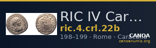 RIC IV Caracalla 22b — CANOA