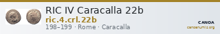 RIC IV Caracalla 22b — CANOA