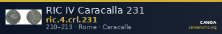 RIC IV Caracalla 231 — CANOA
