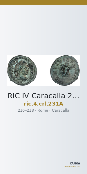 RIC IV Caracalla 231A — CANOA