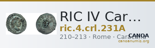 RIC IV Caracalla 231A — CANOA