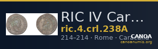 RIC IV Caracalla 238A — CANOA