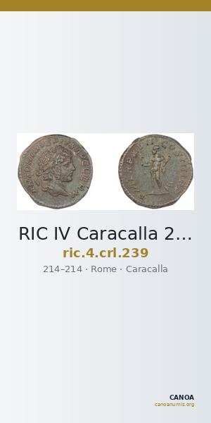RIC IV Caracalla 239 — CANOA