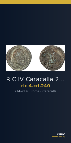 RIC IV Caracalla 240 — CANOA