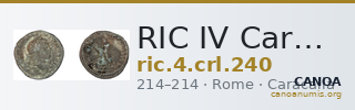 RIC IV Caracalla 240 — CANOA