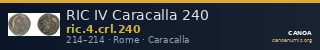 RIC IV Caracalla 240 — CANOA