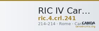 RIC IV Caracalla 241 — CANOA