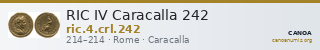 RIC IV Caracalla 242 — CANOA
