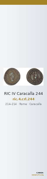 RIC IV Caracalla 244 — CANOA
