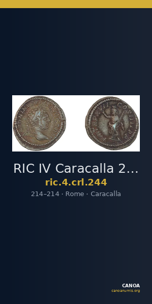 RIC IV Caracalla 244 — CANOA
