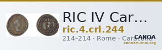 RIC IV Caracalla 244 — CANOA
