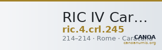 RIC IV Caracalla 245 — CANOA