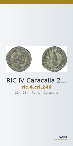 RIC IV Caracalla 246 — CANOA