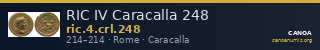 RIC IV Caracalla 248 — CANOA