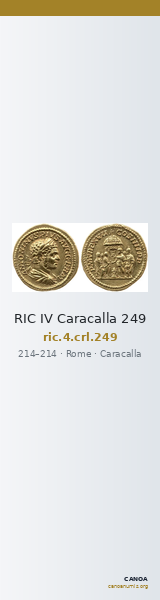 RIC IV Caracalla 249 — CANOA
