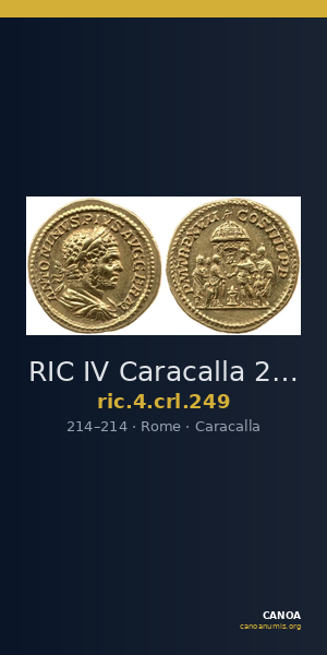RIC IV Caracalla 249 — CANOA