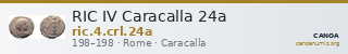 RIC IV Caracalla 24a — CANOA