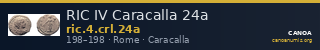 RIC IV Caracalla 24a — CANOA