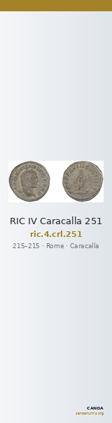 RIC IV Caracalla 251 — CANOA