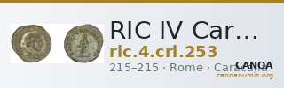 RIC IV Caracalla 253 — CANOA