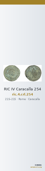 RIC IV Caracalla 254 — CANOA