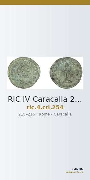 RIC IV Caracalla 254 — CANOA