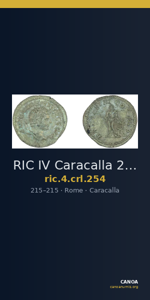 RIC IV Caracalla 254 — CANOA